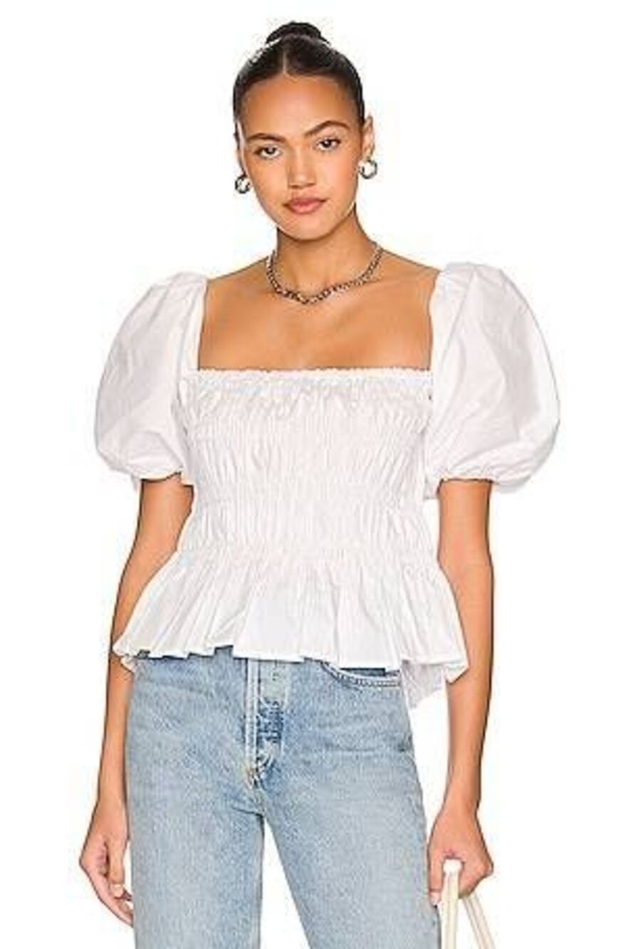 ASTR the Label Savina Smocked Top